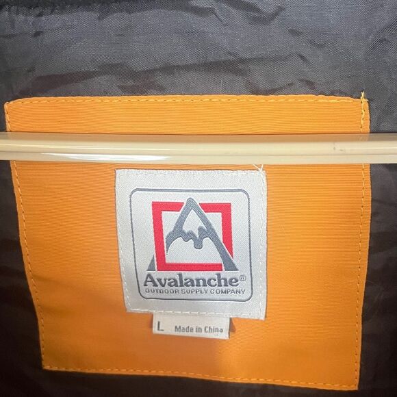 Avalanche Mens Winter Jacket British Khaki Color Down Windproof Parka Snow Ski L - Picture 6 of 10